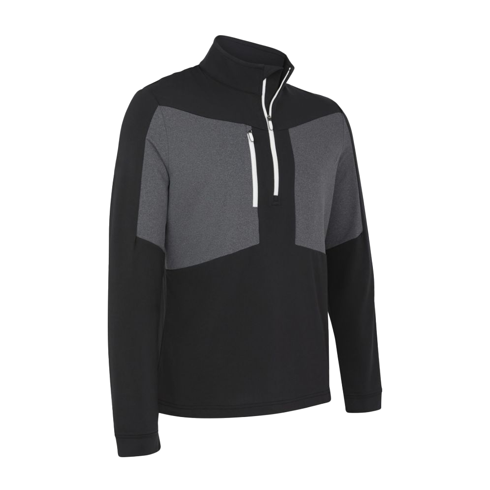 ODM Manufacturers Custom Embroidered logo Men's Half Zip Two Toned Custom Sweatshirt Outdoor Sports Golf Pullover