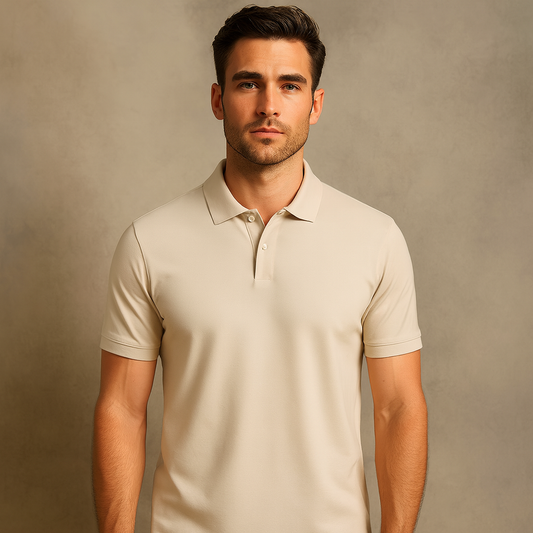Custom Logo Summer Casual Loose Solid Short Sleeve Breathable 100% Cotton T-shirts Tops Mens Polo Shirt