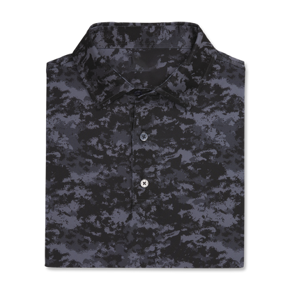 Custom Logo Performance Print Moisture Wicking Quick Dry Slim Fit Camouflage Us Size Golf Shirts Polo Clothes for Men