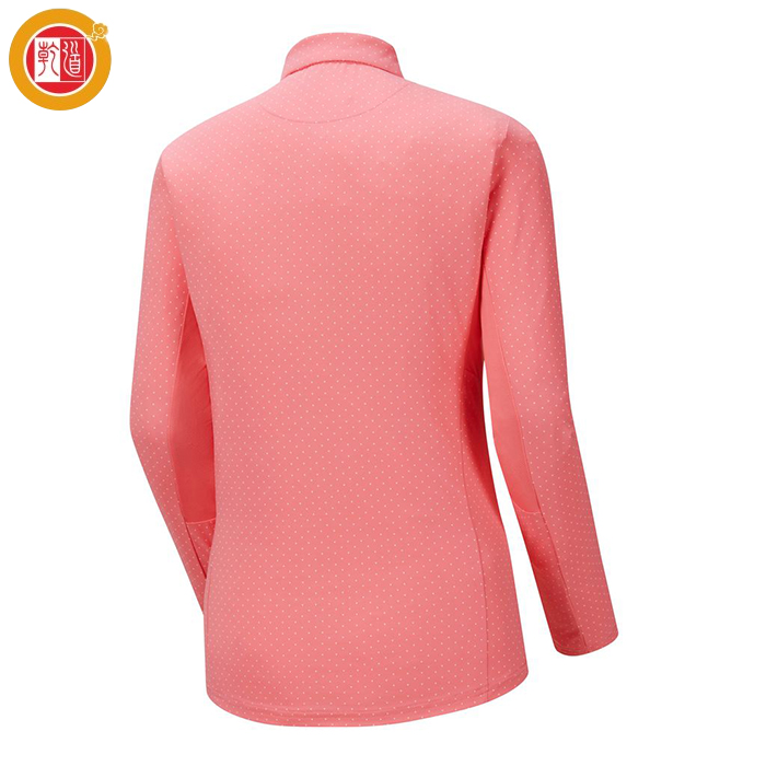 Custom Logo 88% Polyester 12% Spandex Breathable Lightweight Moisture Wicking High Quality Women Long Polo Golf Shirts