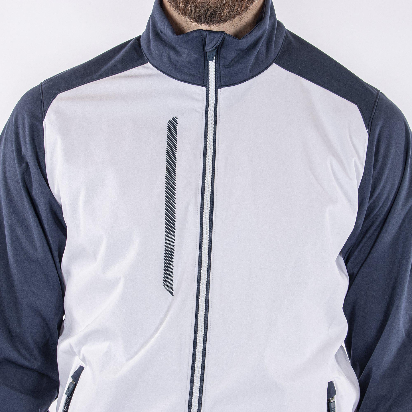 Custom logo Zip up Sweatshirt Golf Jacket Waterproof Soft Shell Jacket for Men