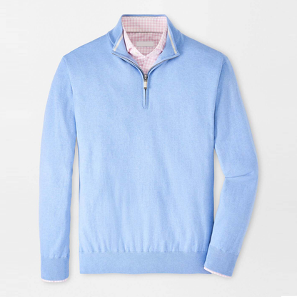 Oem Custom Logo High Quality Luxury Fleece 1/4 Zip Collar Quarter Zip Pullover Vendor Golf Men's Sweaters