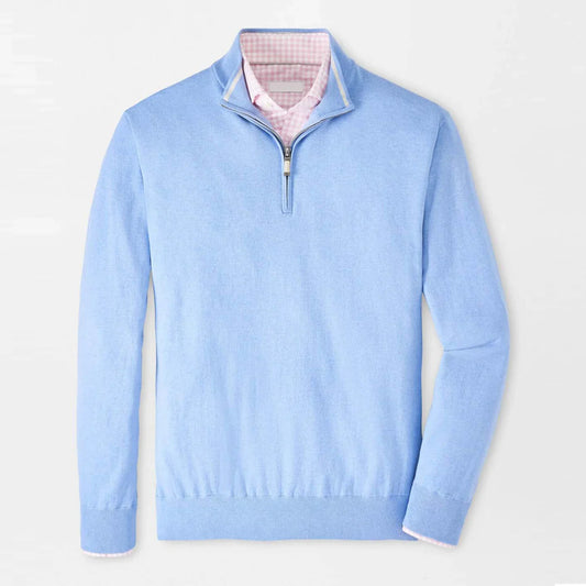 Bulk Custom Oem Custom Logo High Quality Luxury Fleece 1/4 Zip Collar Quarter Zip Pullover Vendor Golf Men's Sweaters with Logo Embroidery - Manufacturer Qiandao