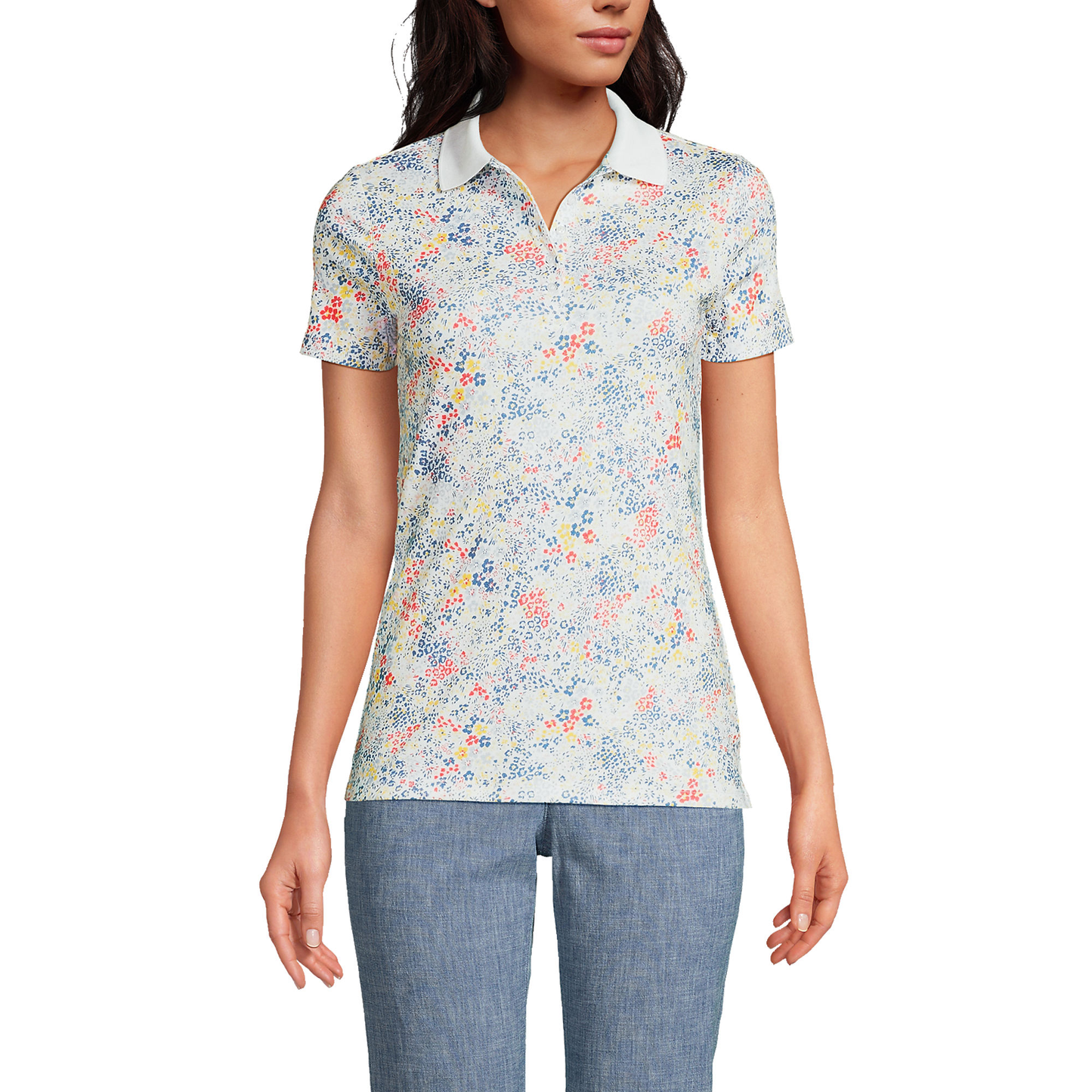 OEM Custom logo Breathable Micro Elastic Sports Quick Drying Slim Fit for Women Golf Polo Shirt