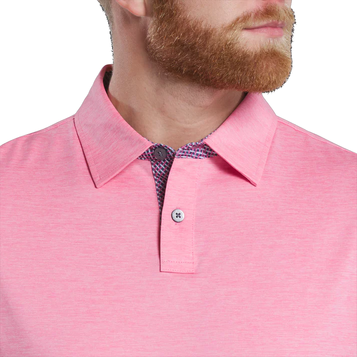 Men's Pink Golf Polo Shirt - Stylish Simplicity and Exceptional Comfort