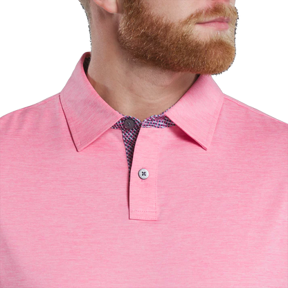 Men's Pink Golf Polo Shirt - Stylish Simplicity and Exceptional Comfort
