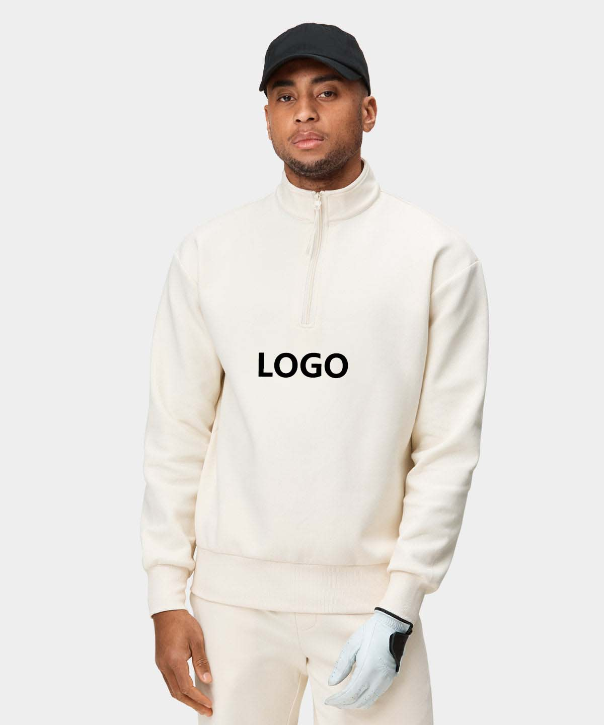 OEM Custom Logo Print Cotton Polyester Long Sleeve Men Fashion Pullover Plain Sweatshirt Streetwear Clothing
