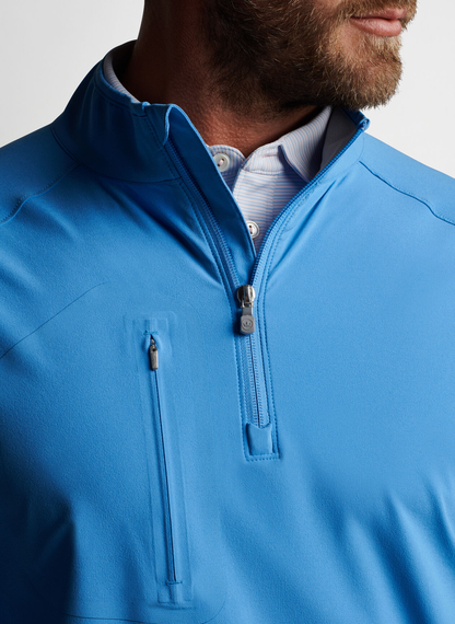 Custom logo Quater Zip Pullover Golf Waterproof Windbreaker Polyester Zip Collar Sweatshirt
