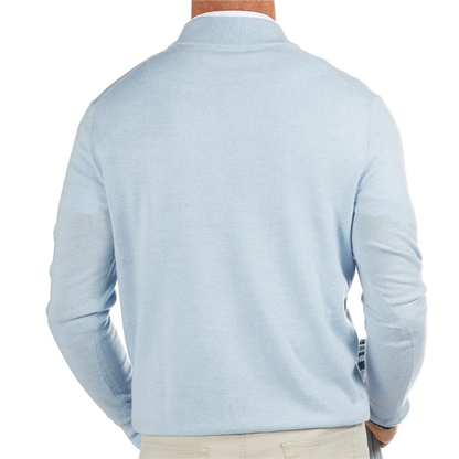 Custom Logo Performance Fabric Men Plain Solid Color Sherpa Fleece Quarter Zip Pullover Golf Sweatshirts