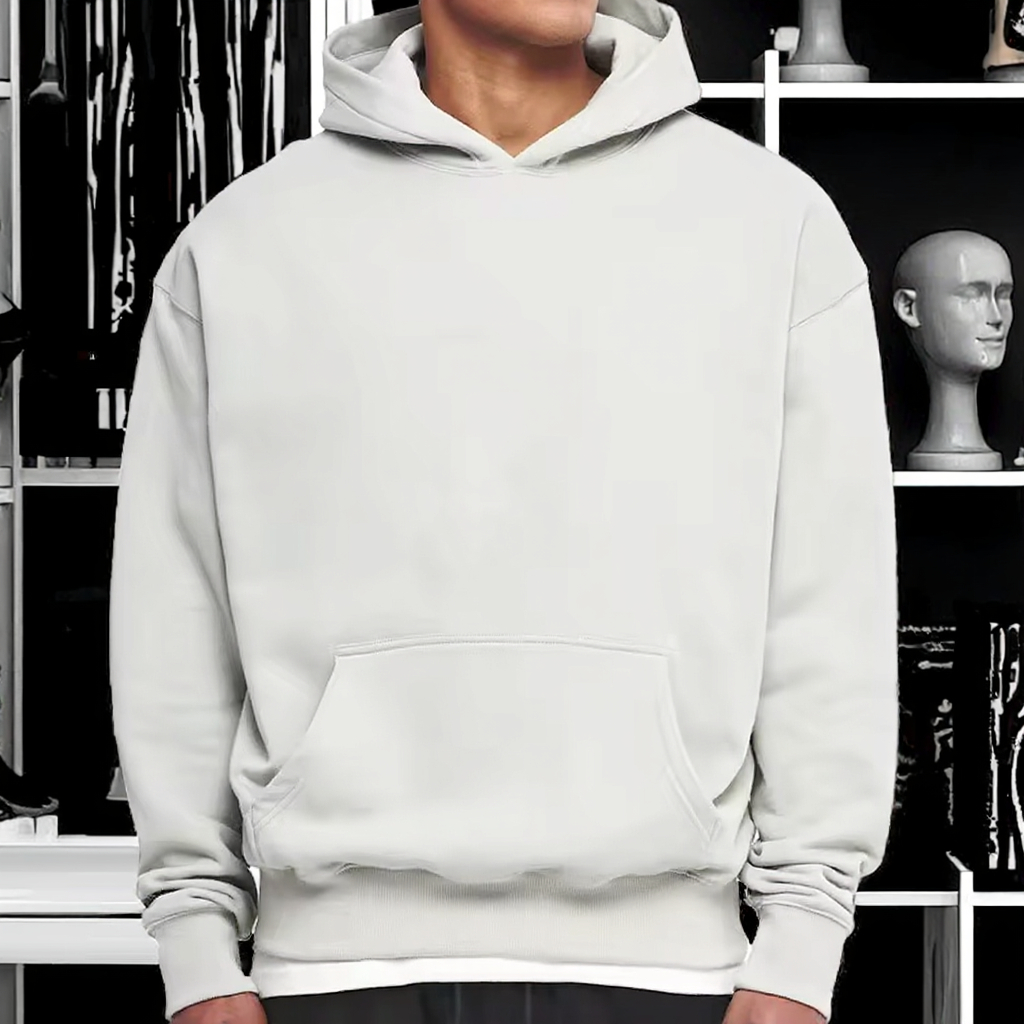 Blank Oversized Pullover Cotton Heavyweight Streetwear Plain Custom Basic Blank Print Embroidery Hoodies Manufacturer