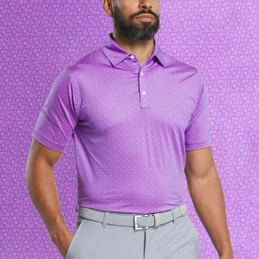 Classic Fit 4 Way Stretch Moisture Wicking Performance for Polo Shirt Design Pattern Print Golf Wear Custom Logo Jersey Fabric