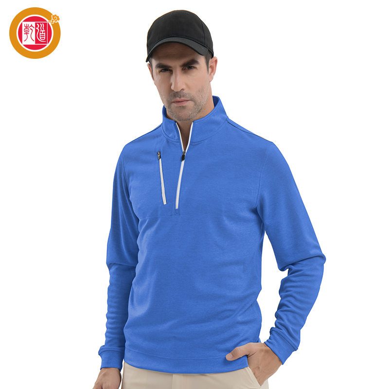 Custom High Quality Activewear Equestrian Performance Custom Quarter Zip Unisex Golf Clothing Men Pullover Sweatshirt