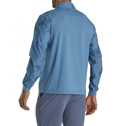 OEM Hot Selling Comfortable Blue Colors Custom Patterns 1/4 Zip Neck Sport Sweatshirts Golf Pullover