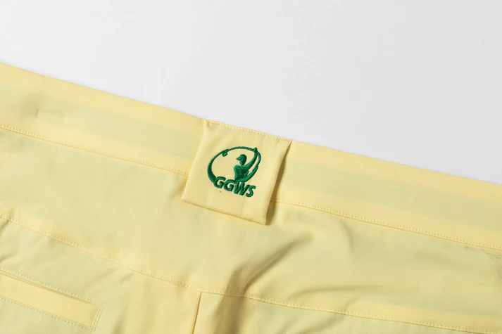 Cream Yellow Wrinkle - Resistant Straight - Leg Casual Pants