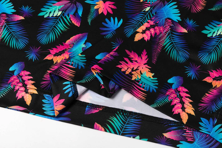 Colorful Tropical Polo Shirt - Antimicrobial Quick Dry Slim Fit