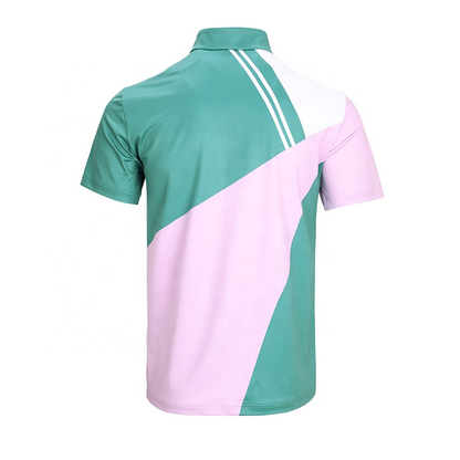 Custom Quick Dry Color Block Print Moisture Wicking Sport Quarter Zip Pullover Golf Short Sleeve Sweatshirts