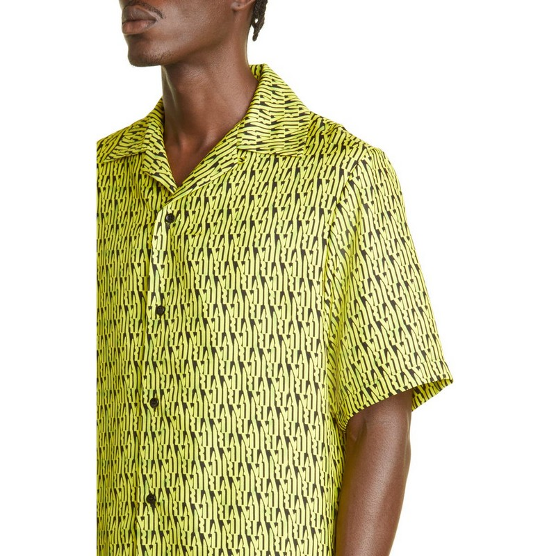Men's Vintage Style Short Sleeve Hawaiian Dress Shirt Anti-Wrinkle Spandex Polyester Custom Logo for Vacation Button-Up Camp