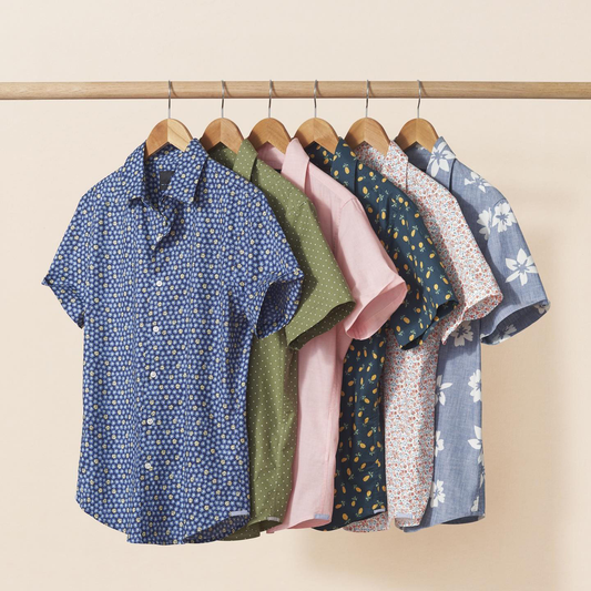 Floral Print Holiday Casual Hawaiian Dress Blouse Summer Men Shirts Slim Mode Chemise