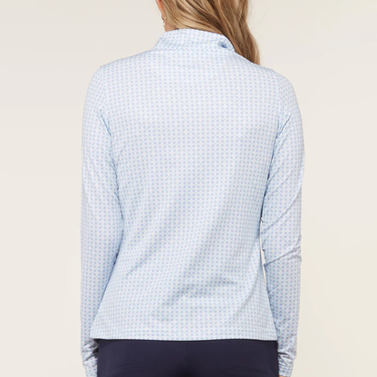 Custom High Quality Long Sleeve Top Quick Dry Suitable Milk Silk Sublimation Golf Quarter Zipper Sweatshirt Women Pullover