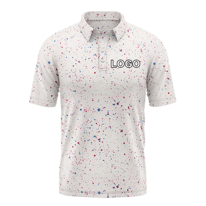 Custom logo Embroidered 92% Polyester 8% Spandex Luxury Performance Golf Tshirts High Quantity Polo Shirt