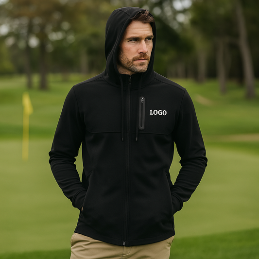 Designer logo Golf Clothing High Quality Lightweight Plus Size Sport Windbreaker Custom Varsity Hoodie for Men