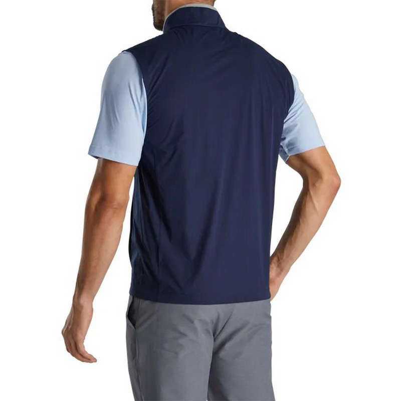 Customized black soft sports waterproof, lightweight and double-sided windproof men's golf vests