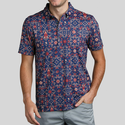 Custom logo 94% Polyester 6 % Spandex Luxury Pique Polo Shirts Four Way Stretch Golf Clothing