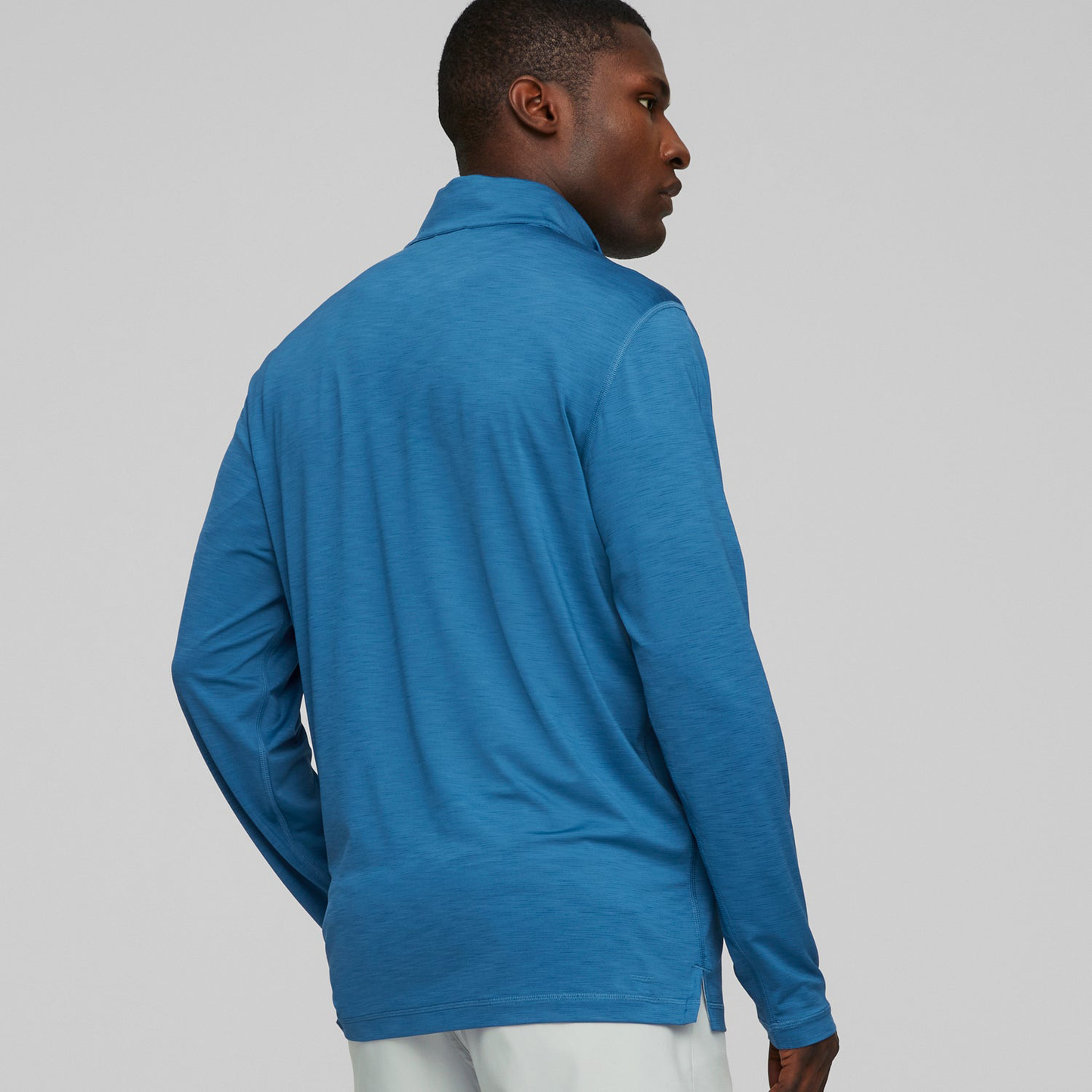 High Quality Men's Casual Athletic Sweatshirt Slim Fit Long Sleeve Quarter Zip Golf Pullover Custom 500 Gsm for Autumn Sports