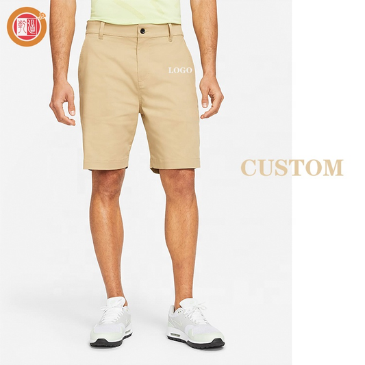 Best-selling high-quality customized breathable sports and fitness pants, outdoor men's golf pants, shorts made of 95% nylon and 5% spandex