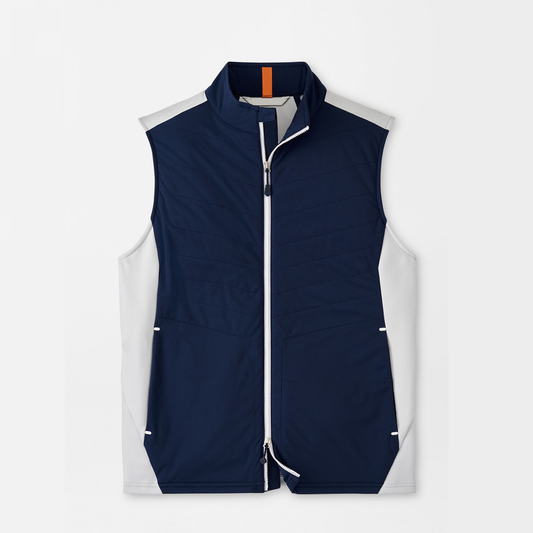 Custom logo embroidered breathable men's lightweight soft shell vests, windproof sleeveless jackets, suitable for traveling, hiking, running and golf