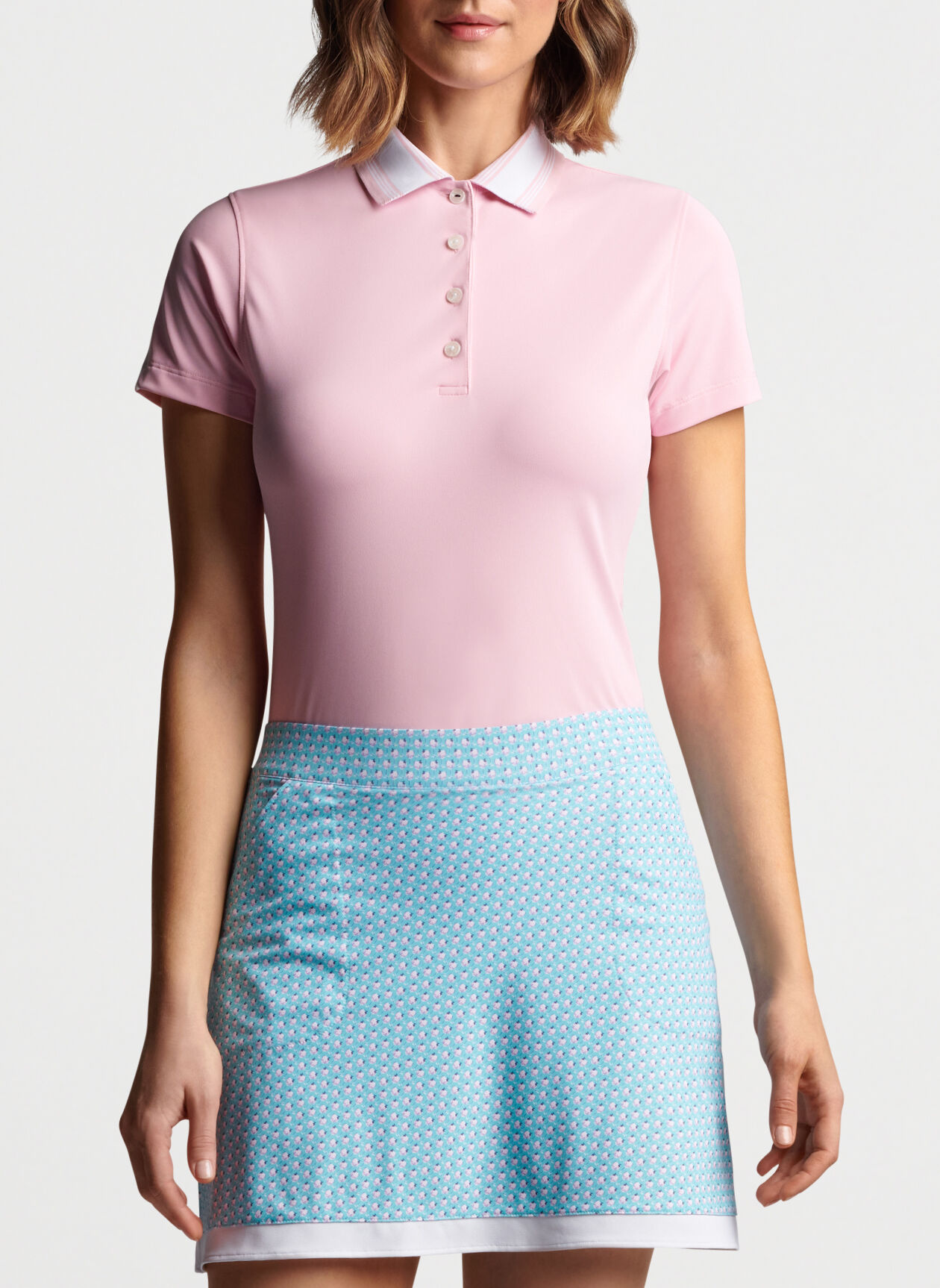 Custom Logo pink Women Polo Tshirt Golf Clothing Girls T-shirts Polo Shirts Golf Dress Polo Tee Shirt Dress for Women