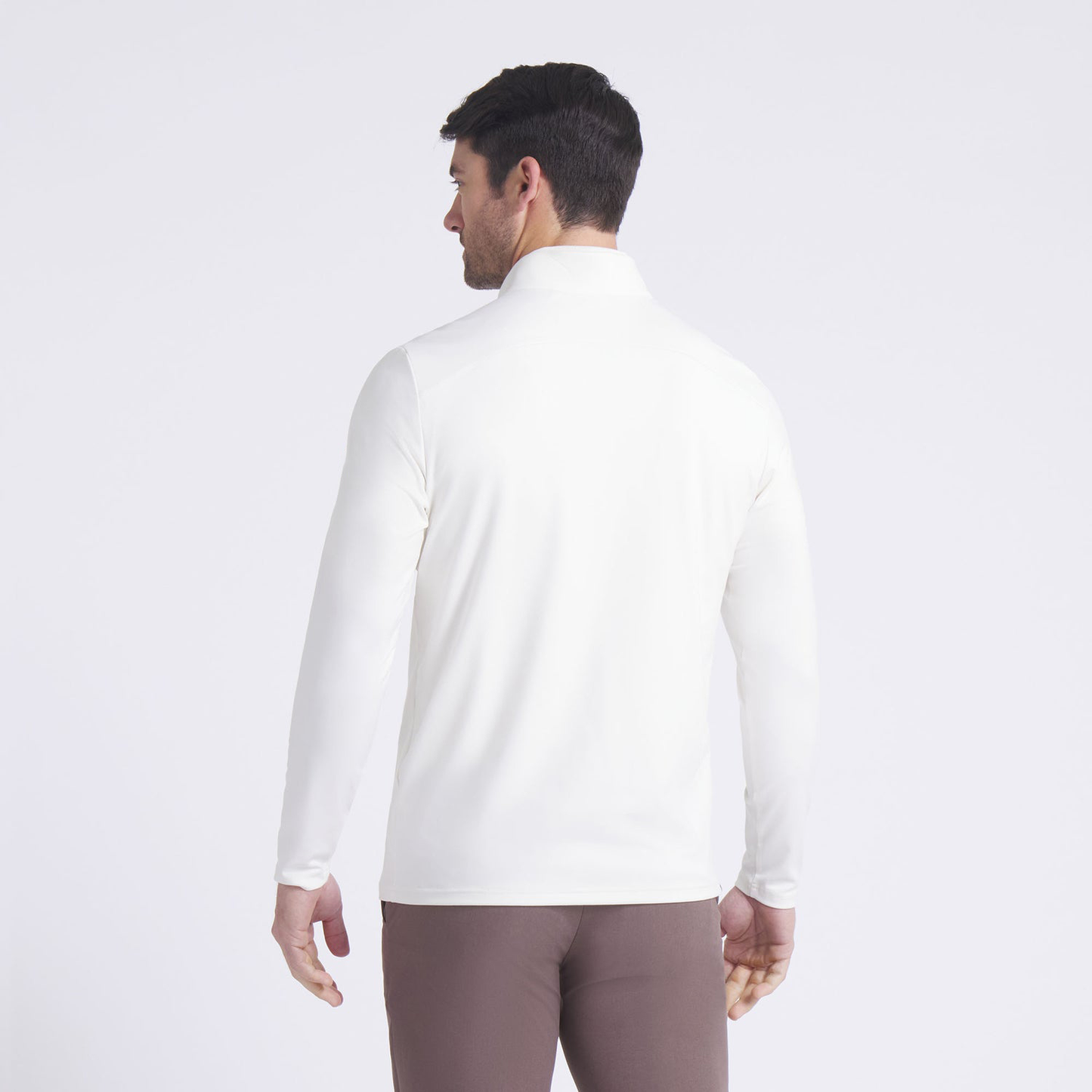 Customizable Spandex Polyester Men Lightweight White Glow 1/4 Zip Pullover Men Golf Athletic Quarter Zip Gym Sweatshirt