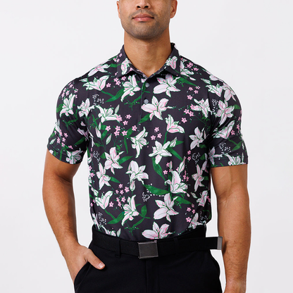 Custom Logo Spandex Polyester Short Sleeve Quick Dry Male Summer Clothes Golf Moisture Wicking Oversized Polo Shirt for Men