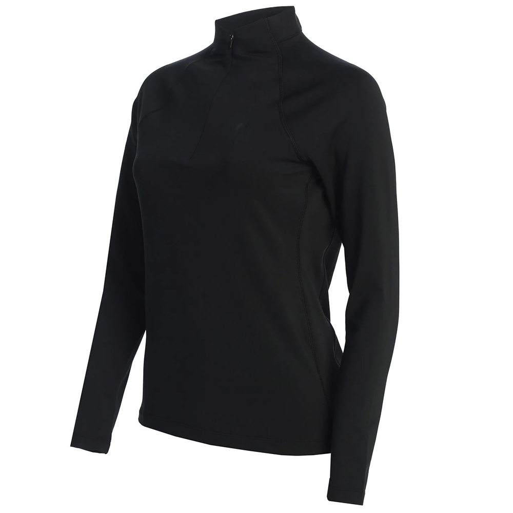 OEM Custom High Quality Embroidered Long Sleeve Quick Drying Plain 1/4 Zipper Half Chest Golf Pullover for Women