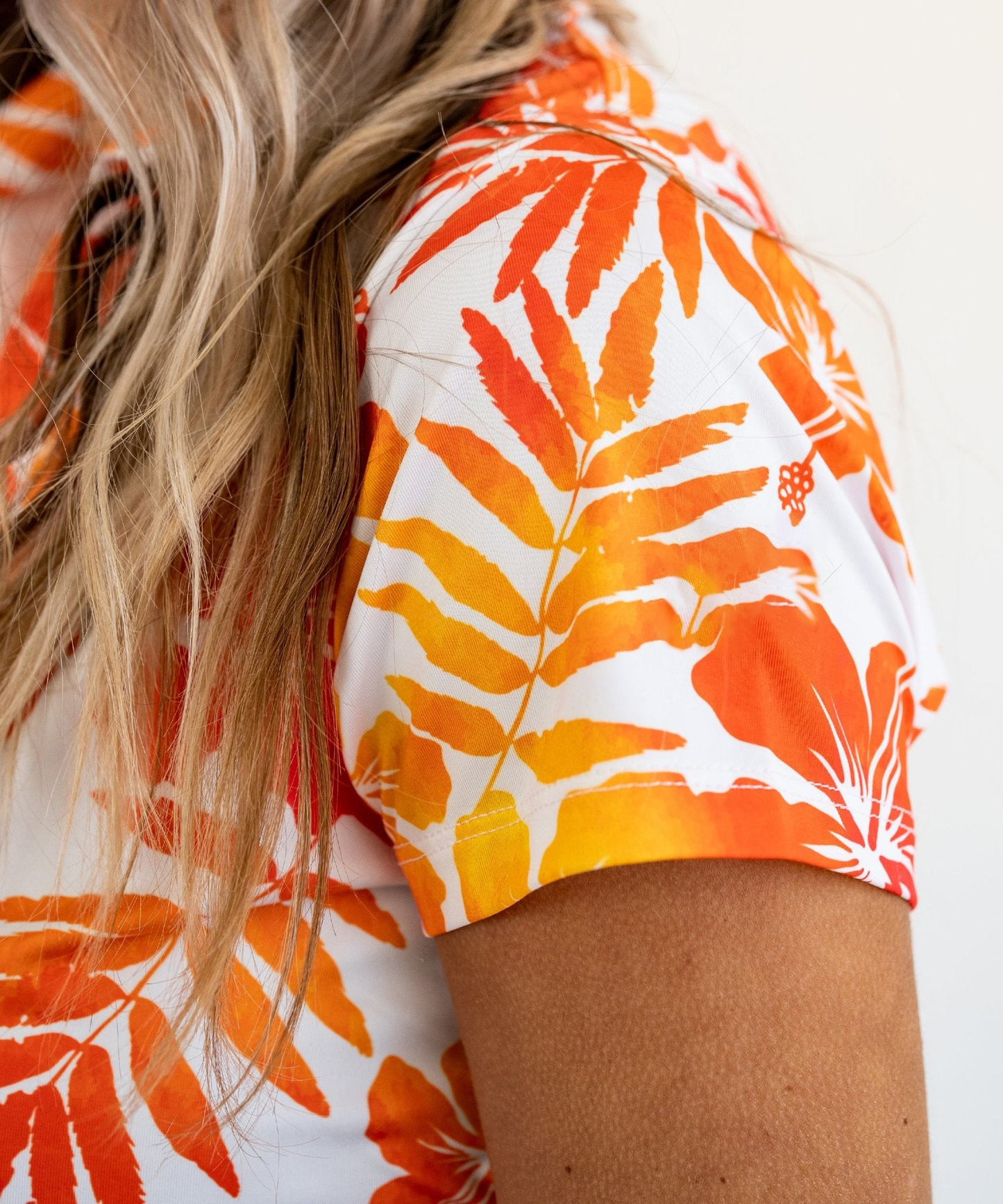 Summer Breathable Fashion Floral Print Slim Sports Golf Polo Drift Shirts Custom Women