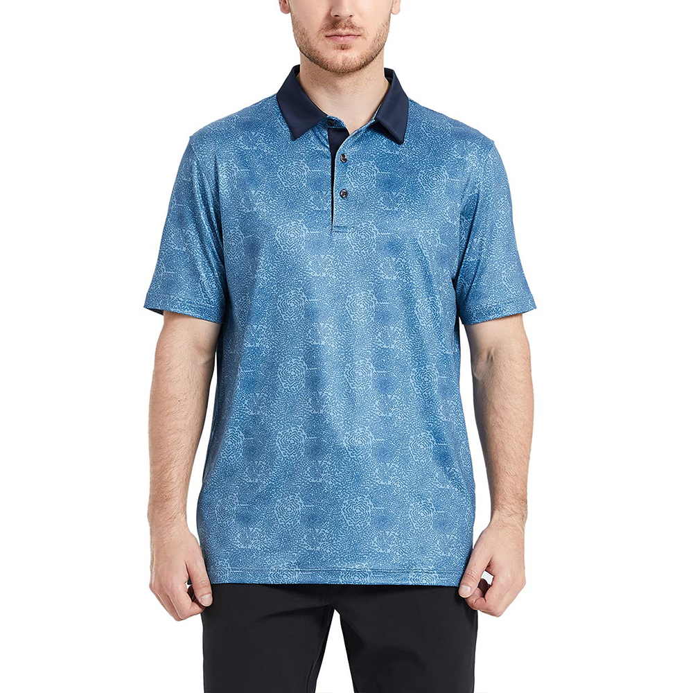 Luxury Manufacturer Nylon Spandex Fashion Mens Custom logo Embroidered Golf Personalised Polo t Shirt