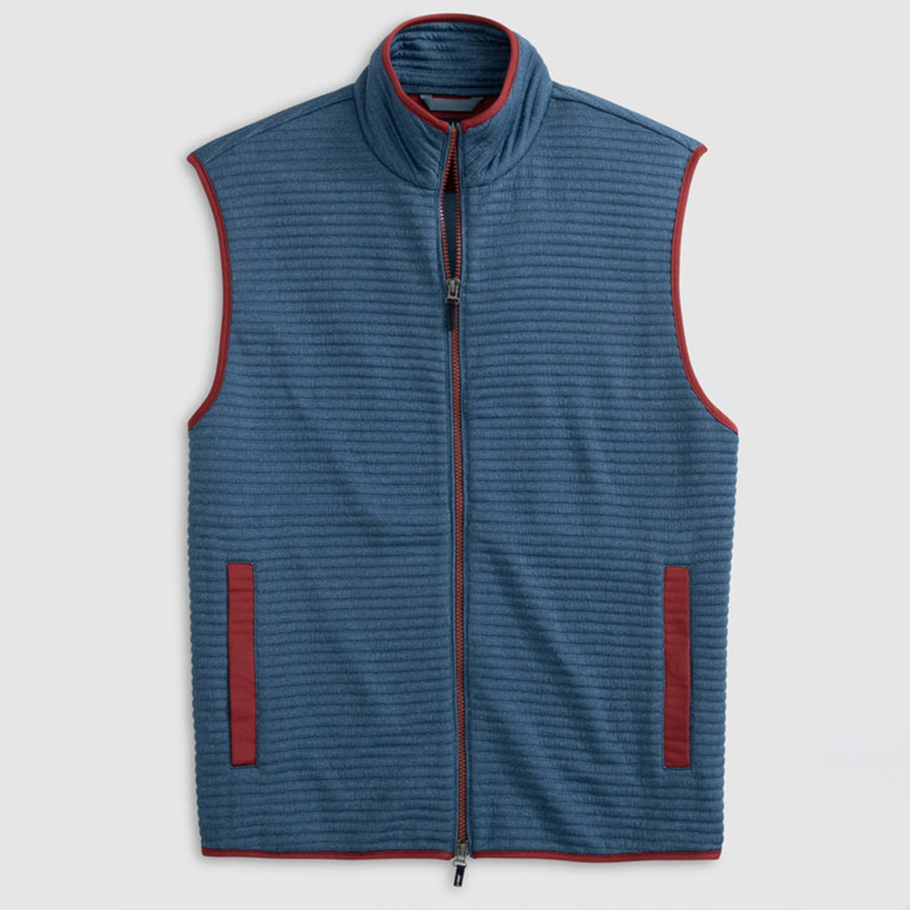 Customized men's windproof and lightweight golf vests, sleeveless jackets with pockets, soft shells and hiking pockets