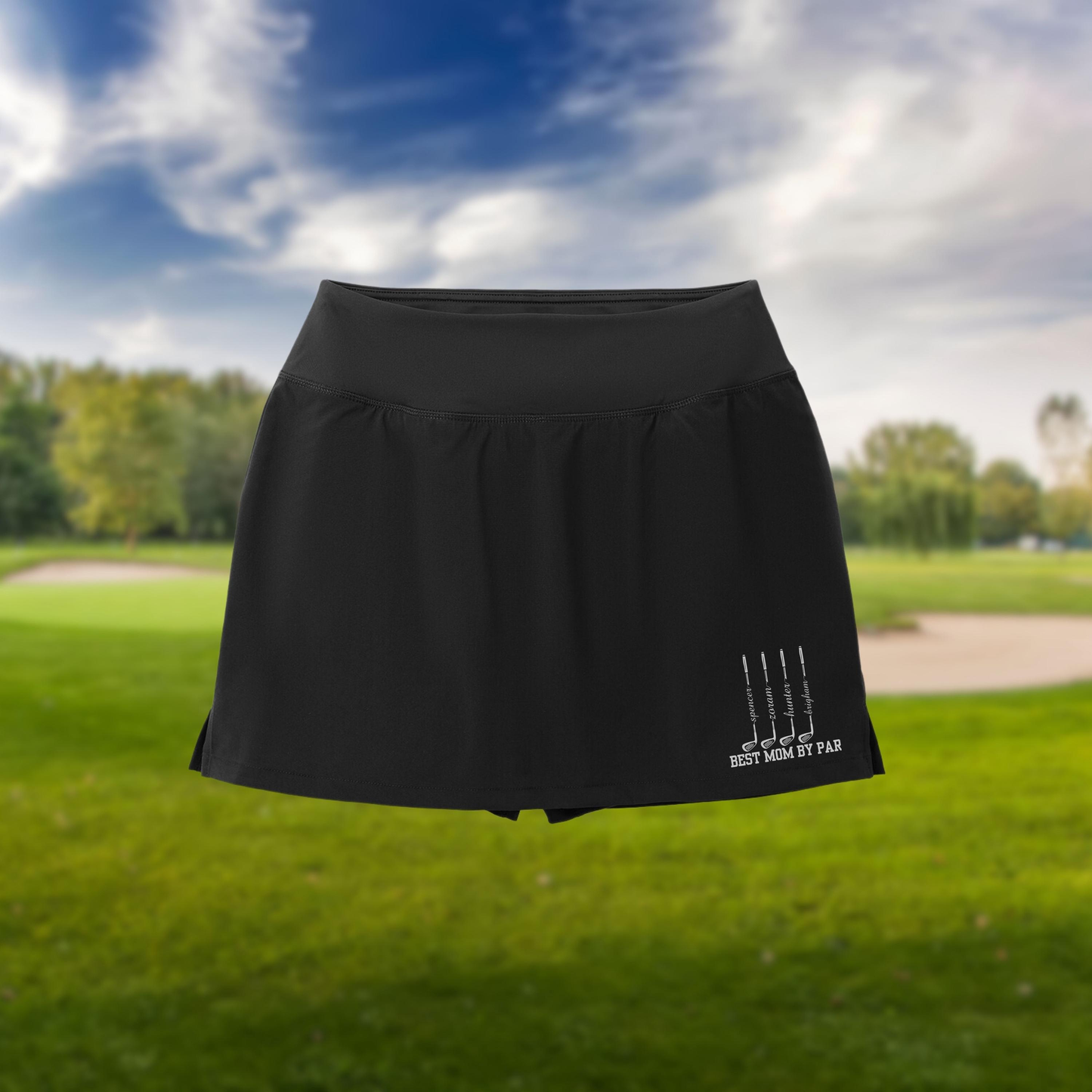 Customized women's sports tennis shorts with ball pockets, fashionable fitness personalized golf skirts, women's skirts