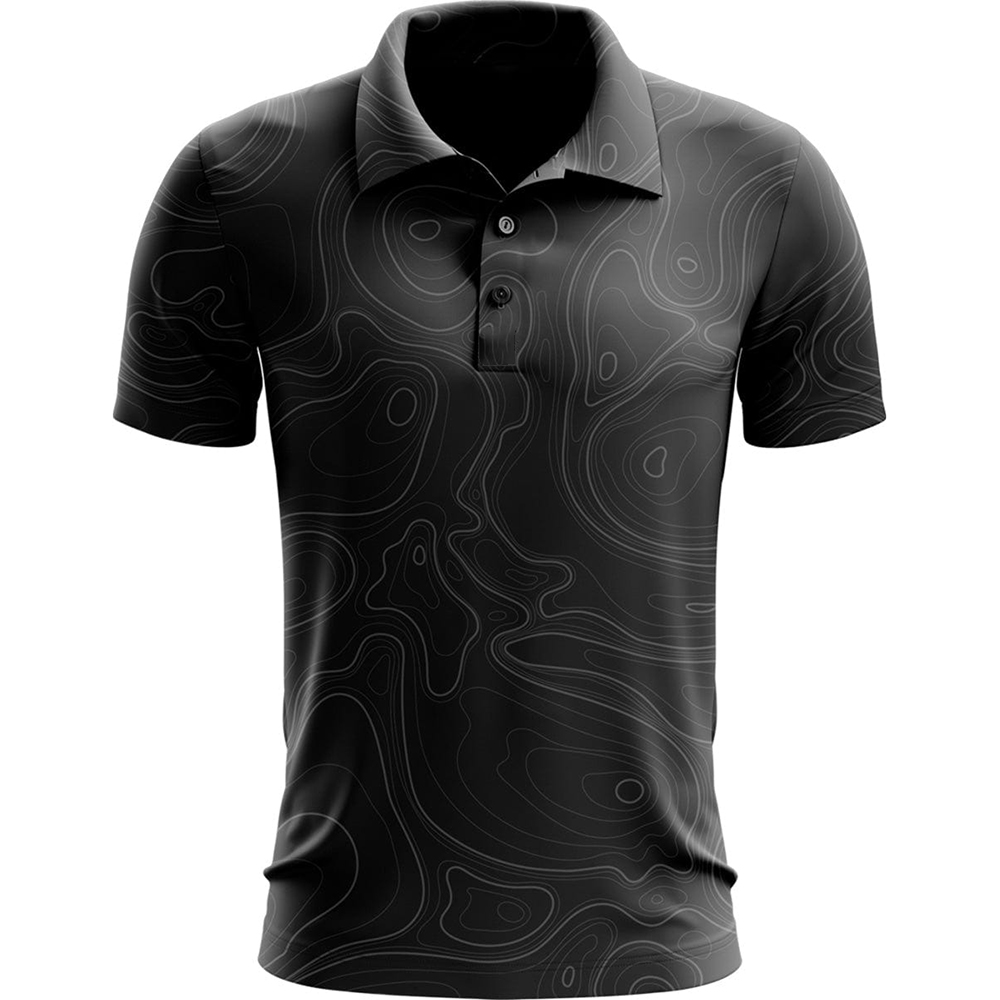 Supplier Custom Logo High Quality Performance Full Print Golf Luxury Polo Shirt for Men Screen Print