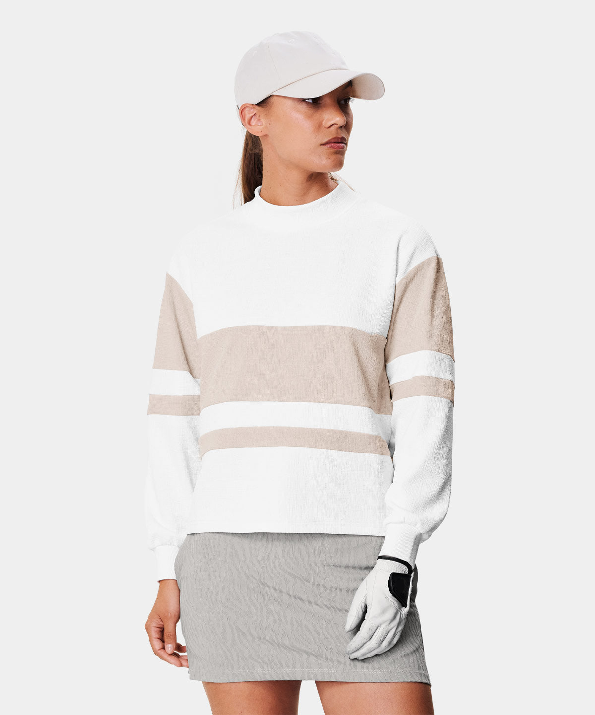High Quality Custom Women's Golf Design Crewneck Sweatshirt Printed Logo on Front for Autumn