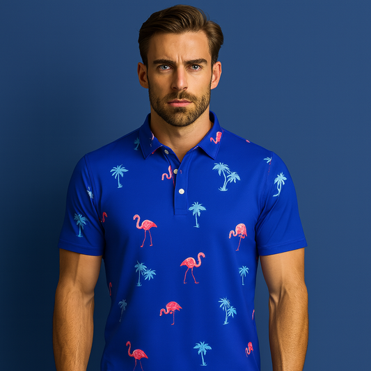 Custom logo 93% Polyester 7% Elastane Moisture Wicking Golf Polo Luxury T-shirts Man