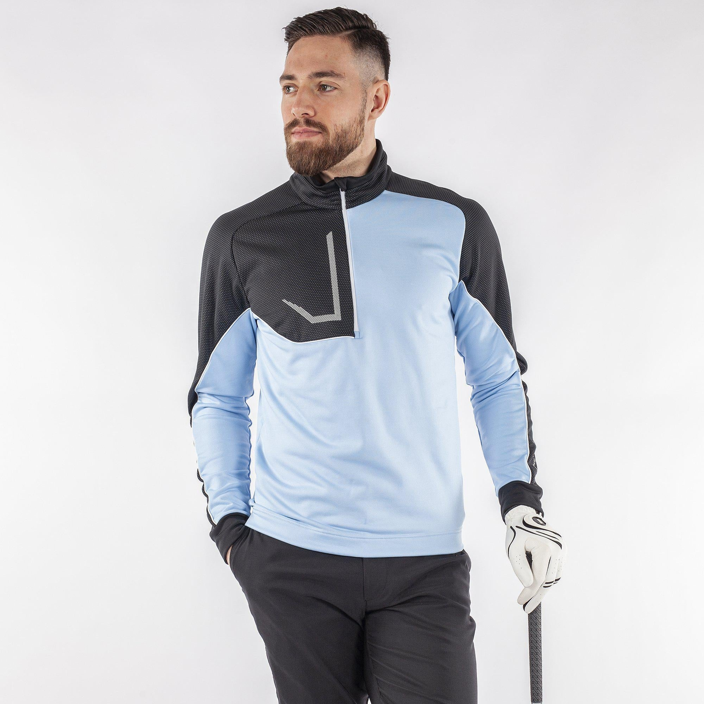 Quick Dry Active Sports Running 3/4 Quarter Zip Dry Fit Golf Long Sleeve Pullover Sweatshirt