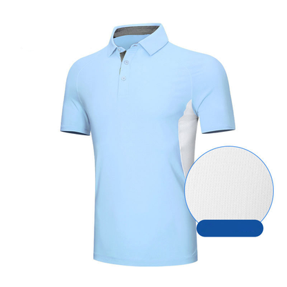 Custom Logo Royal Blue for Polo Jersey Shirt Quick-Drying Polyester Spandex Casual Golf Wear with Printed Pattern