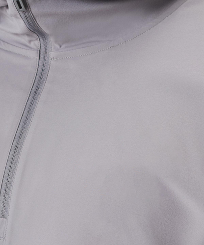 Custom logo Outdoor Sports Patchwork 1/4 Zip Neck White Polyester Lightweight Golf Hoodies Men Sweatshirt