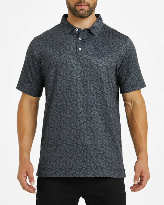 Men's Golf Polo Shirt - Black Casual Performance Wear for Golf Enthusiasts