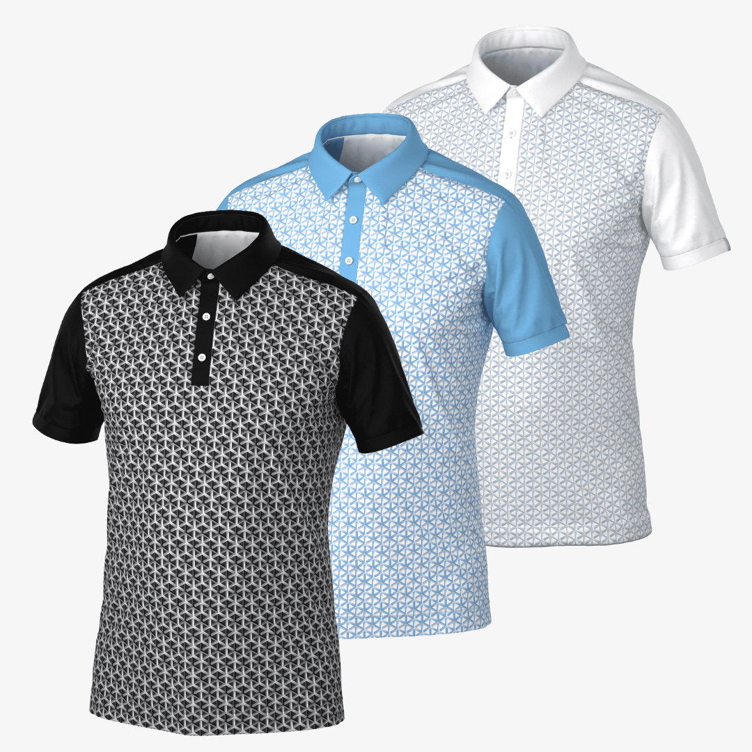 Custom Supplier Printed Men's Summer Performance Golf T-Shirt Quick Drying Casual Design Sublimated Logo Digital Printing Method