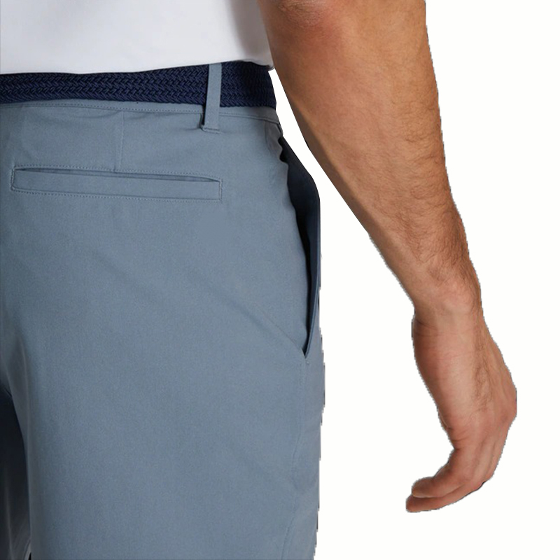 Customized outdoor men's sports golf shorts made of polyester and spandex, which are casual, comfortable, quick-drying, breathable and without any printed patterns