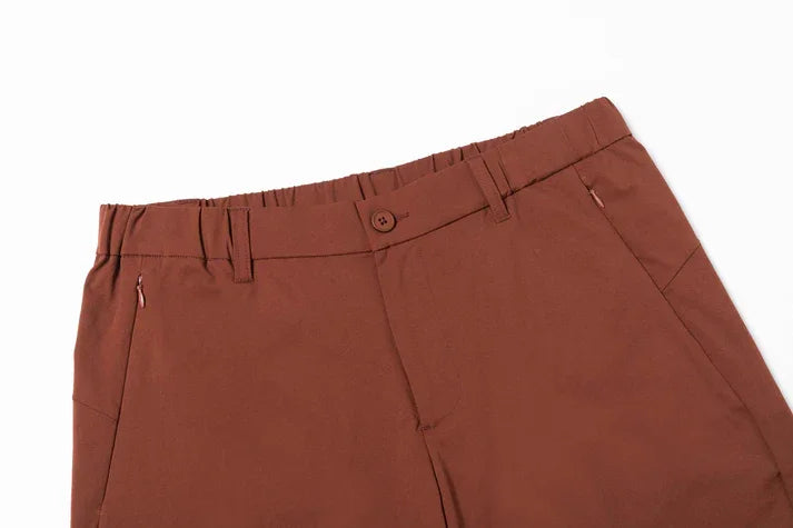 Bulk Custom Qiandao Apparel Vintage Brown Shorts for Men ¨C Classic Fit with Logo Embroidery - Manufacturer Qiandao