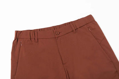 Bulk Custom Qiandao Apparel Vintage Brown Shorts for Men ¨C Classic Fit with Logo Embroidery - Manufacturer Qiandao