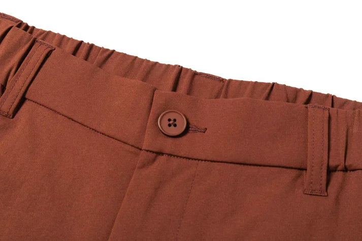 Bulk Custom Qiandao Apparel Vintage Brown Shorts for Men ¨C Classic Fit with Logo Embroidery - Manufacturer Qiandao